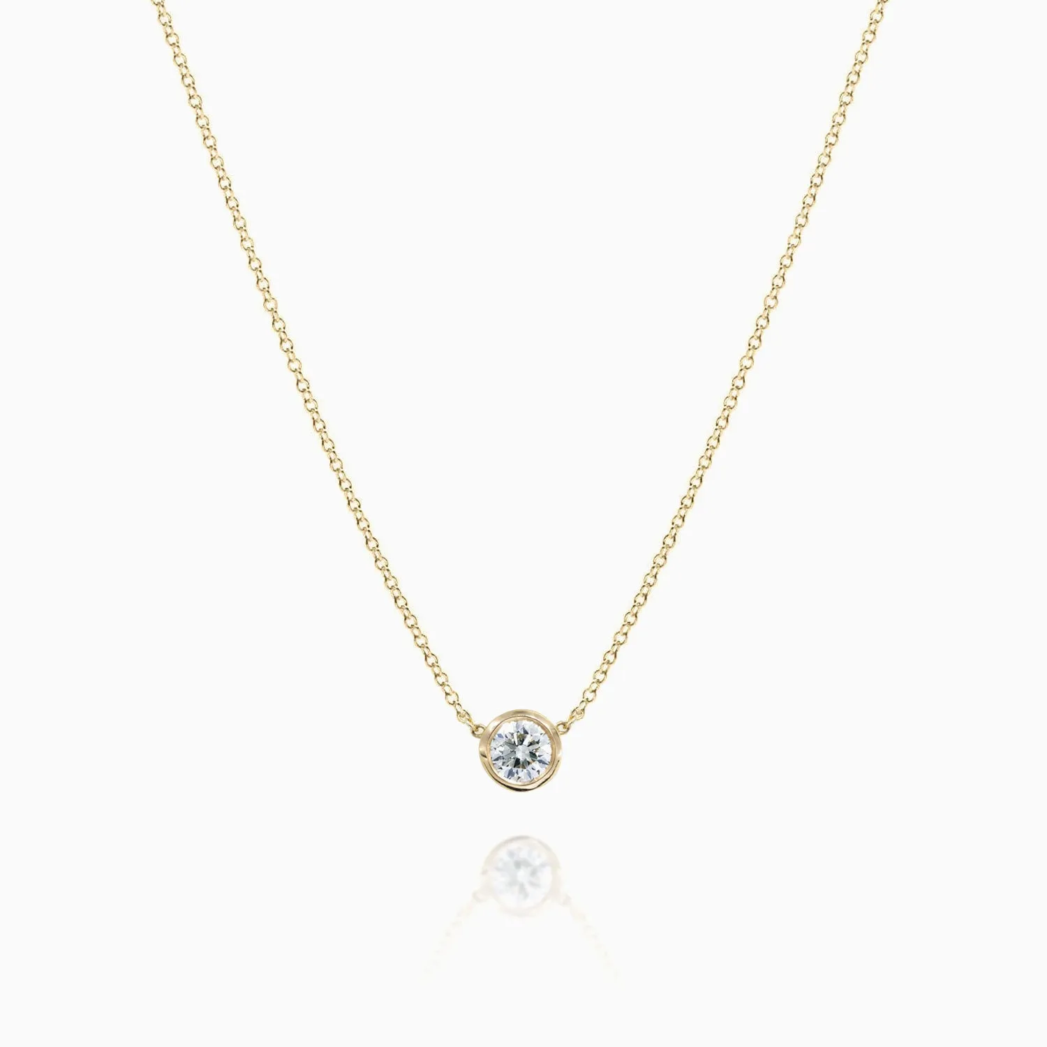 Single Diamond Necklace