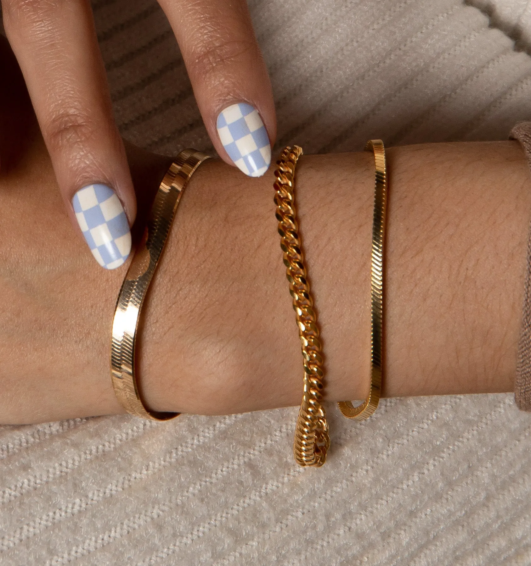 Skinny Herringbone Bracelet