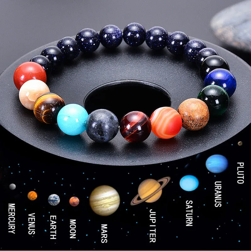 Solar Galaxy Natural Stone Chakra Bracelet