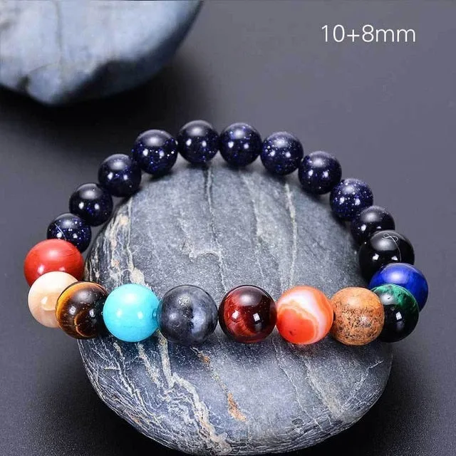 Solar Galaxy Natural Stone Chakra Bracelet