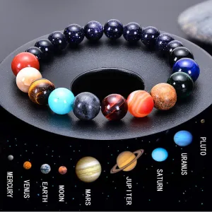 Solar Galaxy Natural Stone Chakra Bracelet