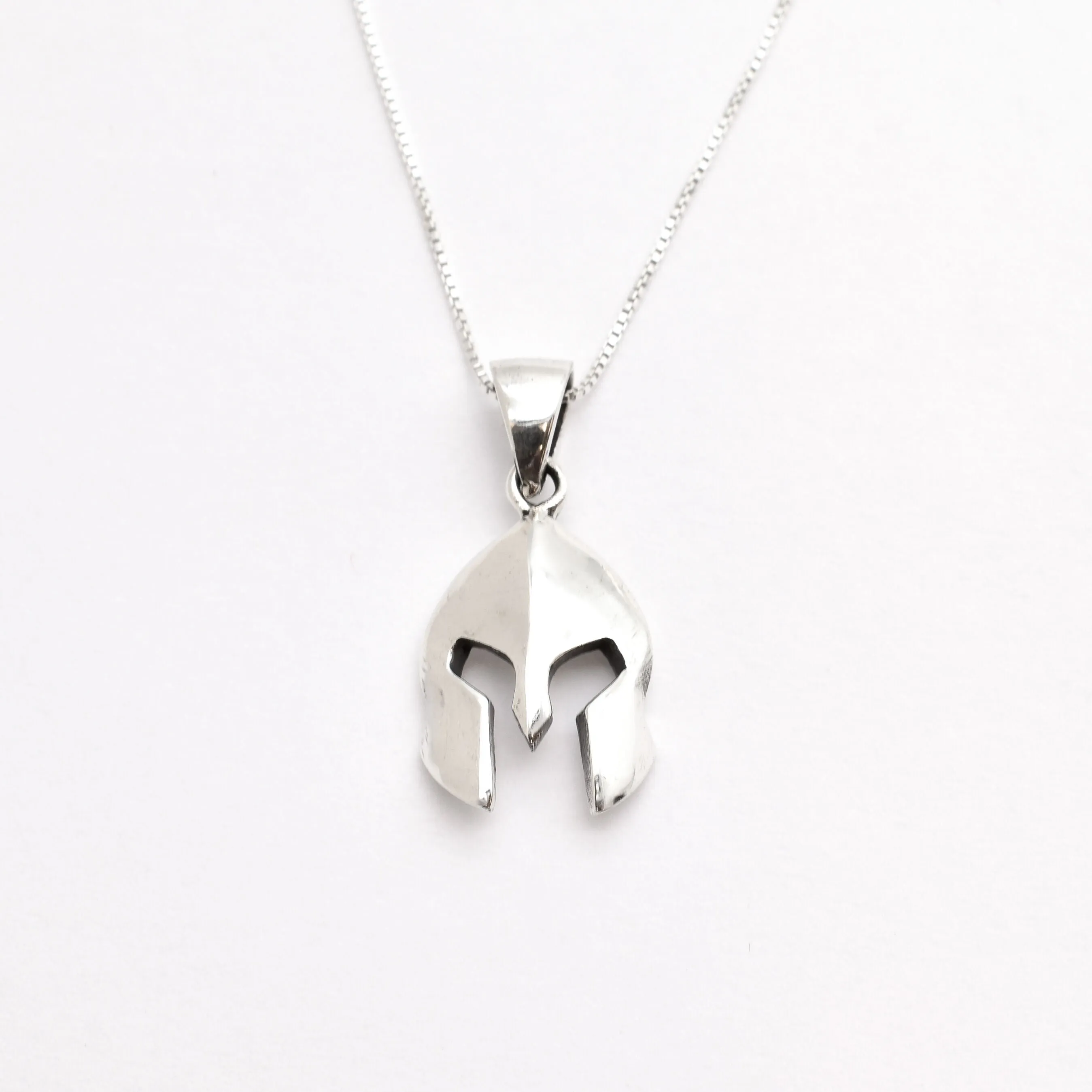 Spartan Pendant - Large Helmet Necklace - Greek Warrior Necklace