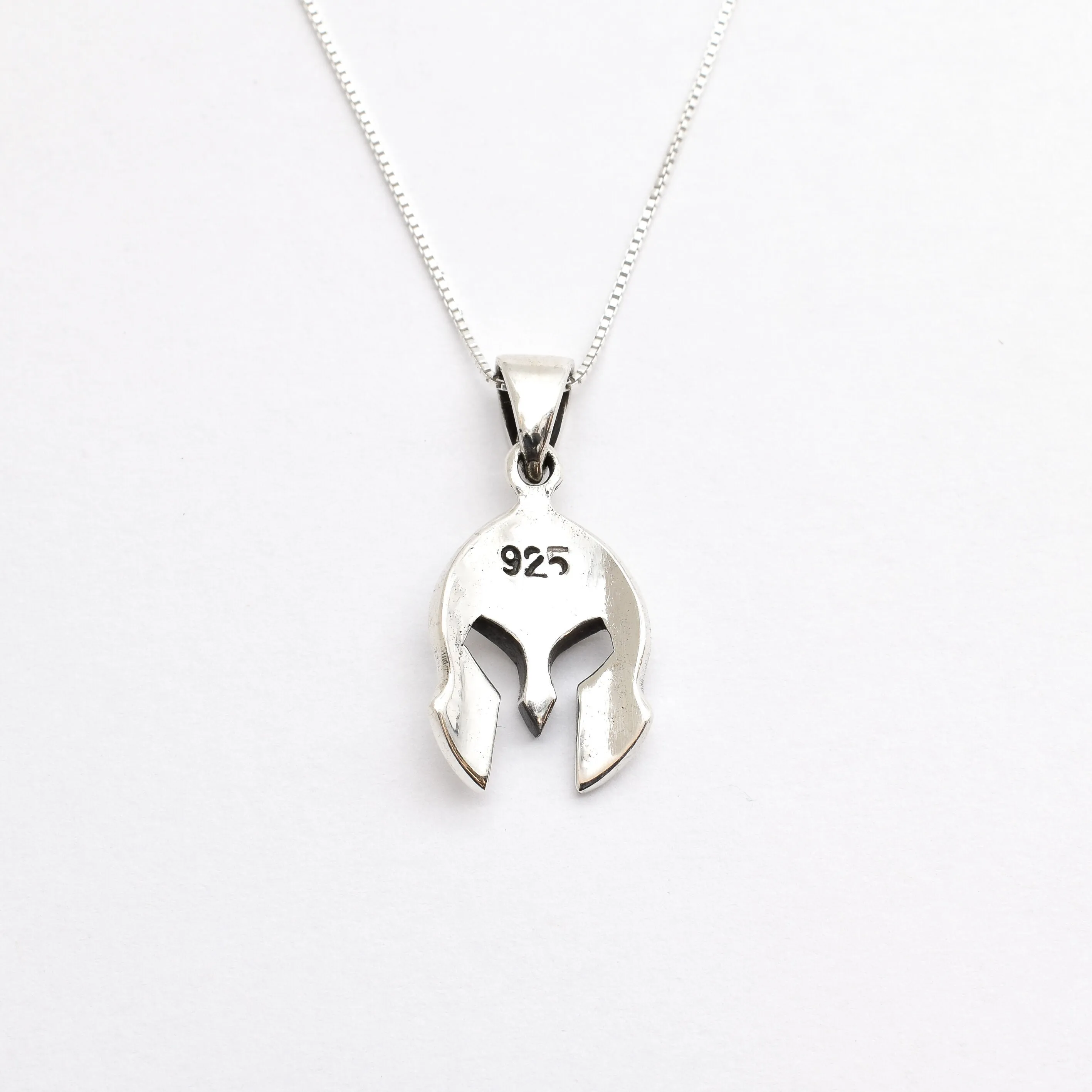 Spartan Pendant - Large Helmet Necklace - Greek Warrior Necklace