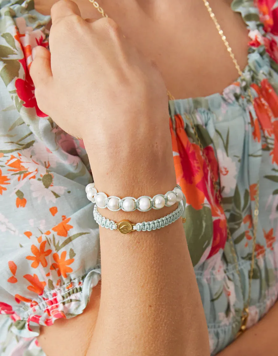Spartina Friendship Bracelet Sea Foam/Pearl