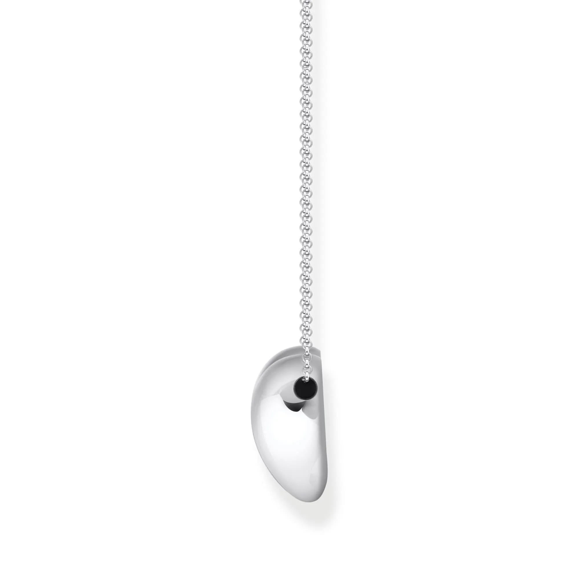 Sterling Silver Bold Elegance Heart Shaped Necklace KE2276-001-21