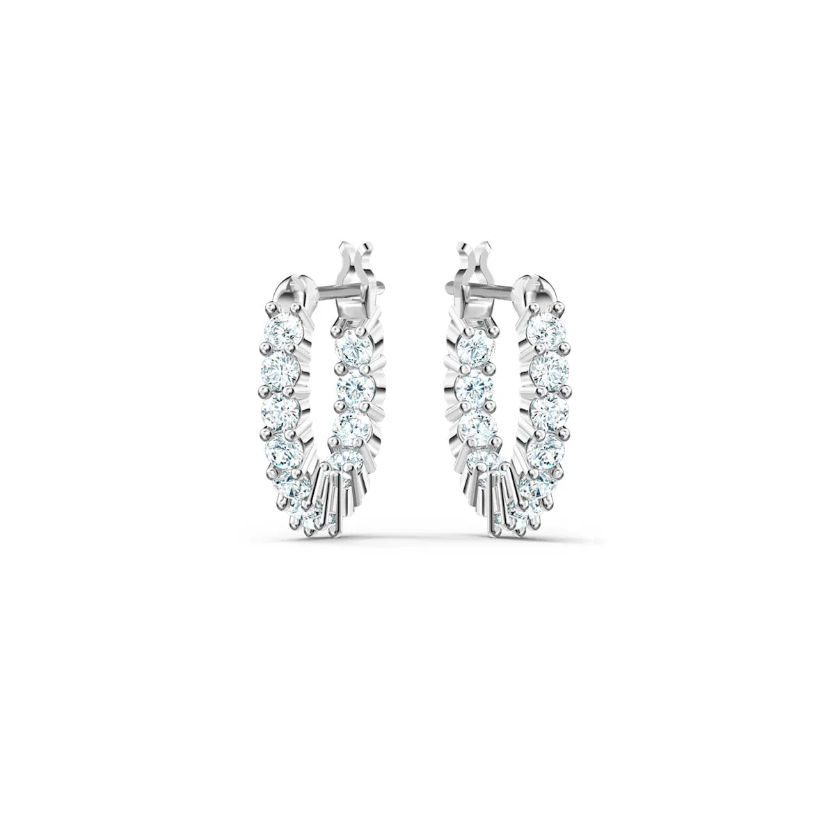 Swarovski Rhodium Plated Vittore Hoop Earrings