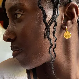 Taurus Zodiac Star Sign Gold Earrings