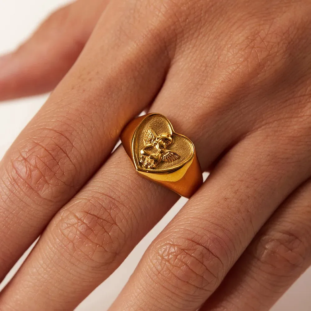 TEEK - 18K Gold PVD Plated 316L Stainless Steel Rings