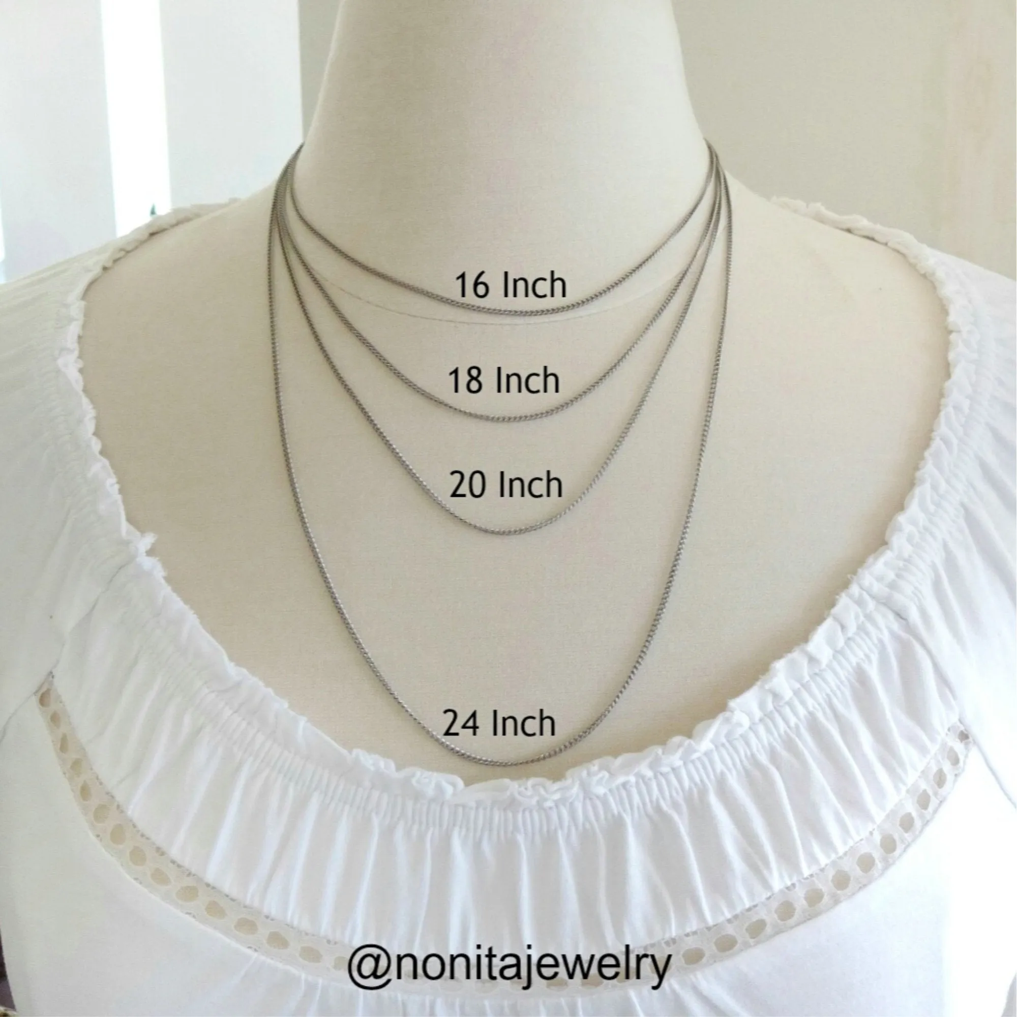 Titanium Necklace with White Opal Crystal Edelweiss Pendant