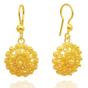 Top Hand Made Filigree Earrings in Sterling Silver