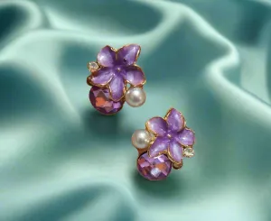 Trendy light weight shiny earring with korean western stylish danglers-h