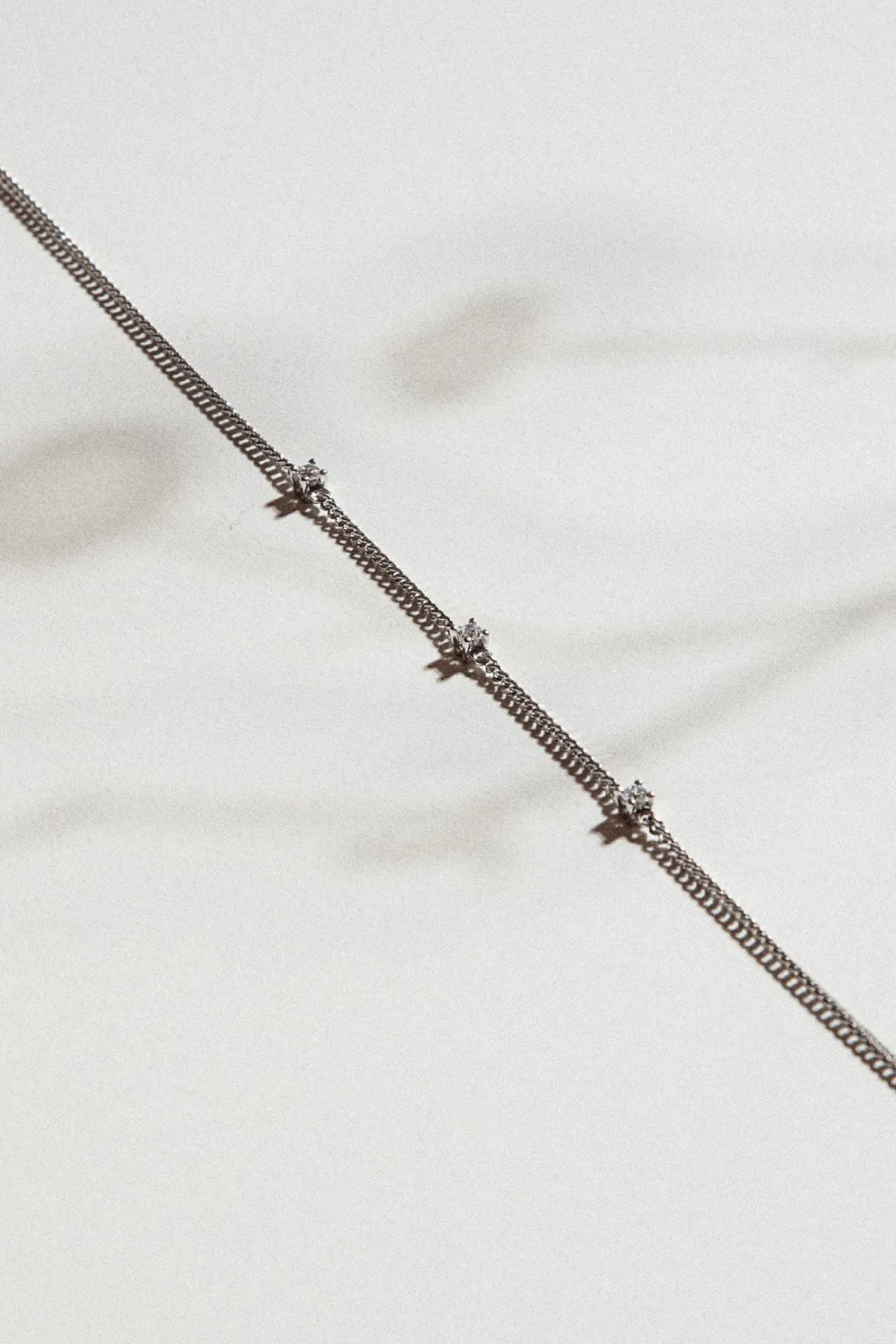 Triple Solitaire Mini 18K Gold Bracelet w. Lab-Grown Diamonds