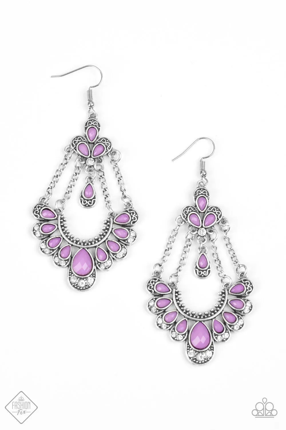 Unique Chic - Purple Earrings