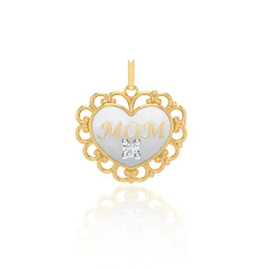Unique Heart Mom Pendant