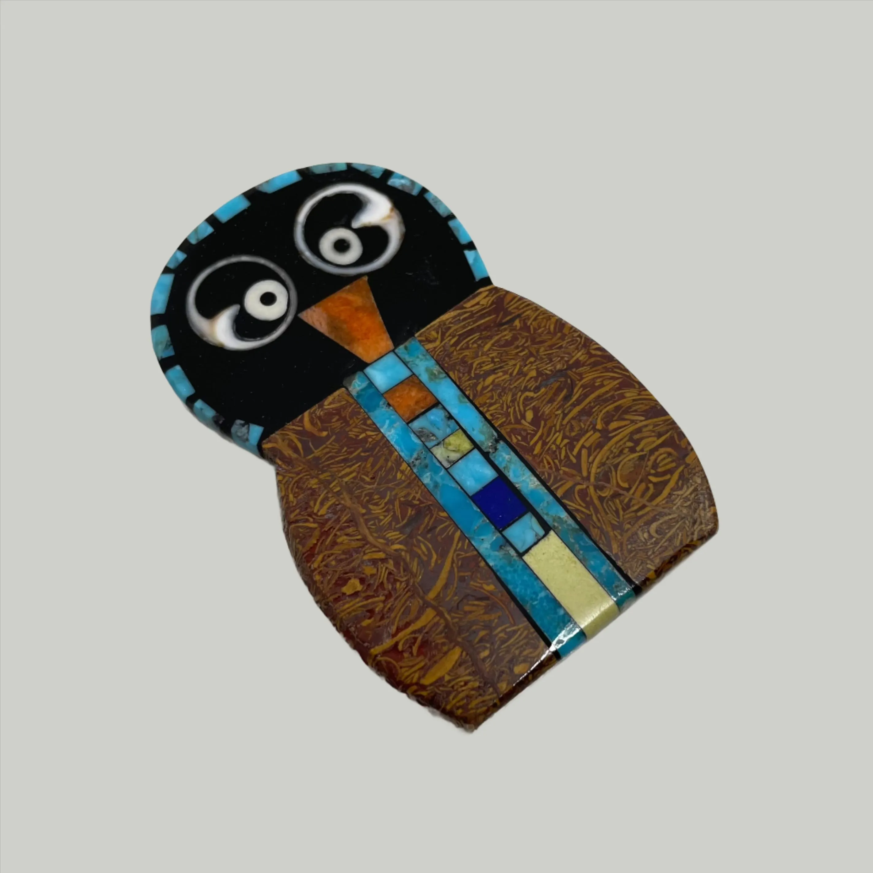 Unique Owl Pin/Brooch, by Mary L. Tafoya