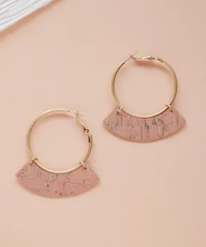 Vallejo Cork Hoop Earrings