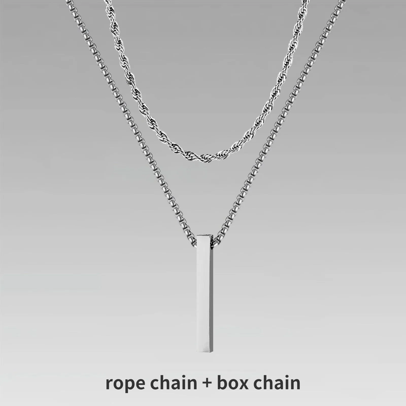 Vertical Bar Layered Necklaces