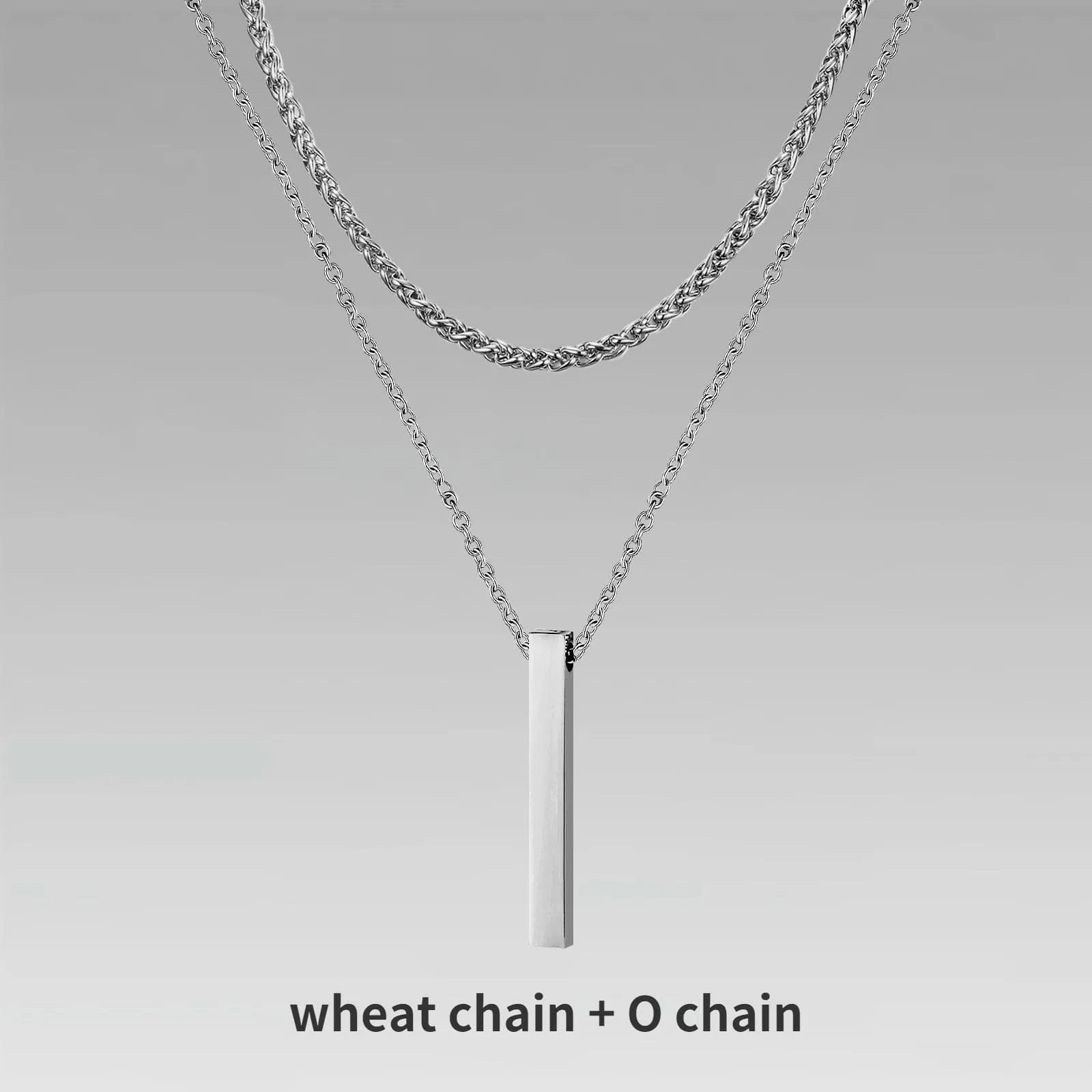 Vertical Bar Layered Necklaces