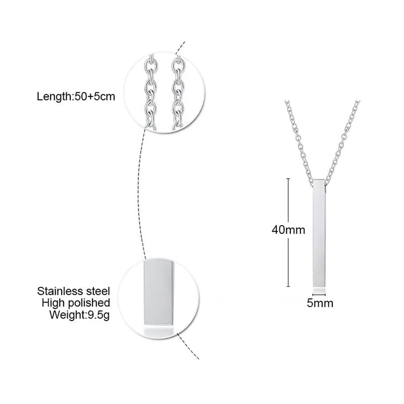 Vertical Bar Layered Necklaces