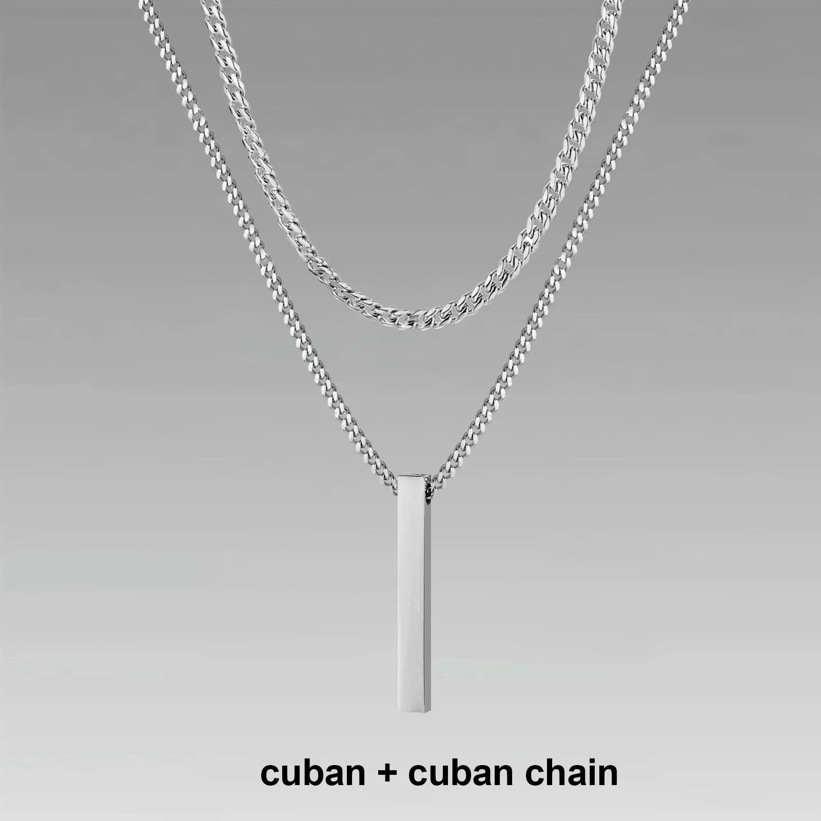 Vertical Bar Layered Necklaces