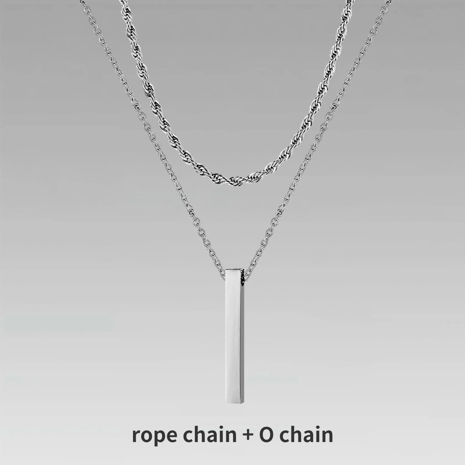 Vertical Bar Layered Necklaces