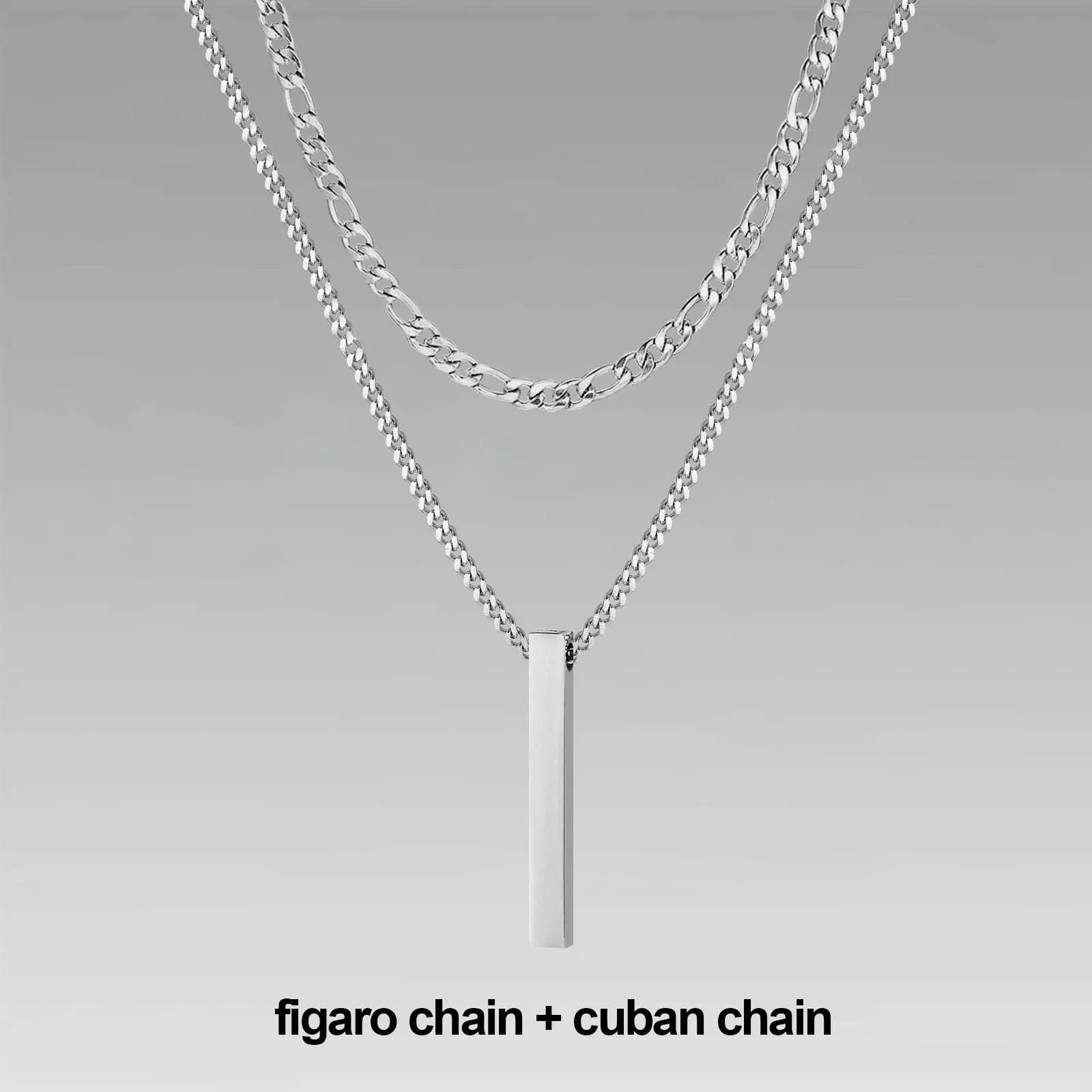 Vertical Bar Layered Necklaces