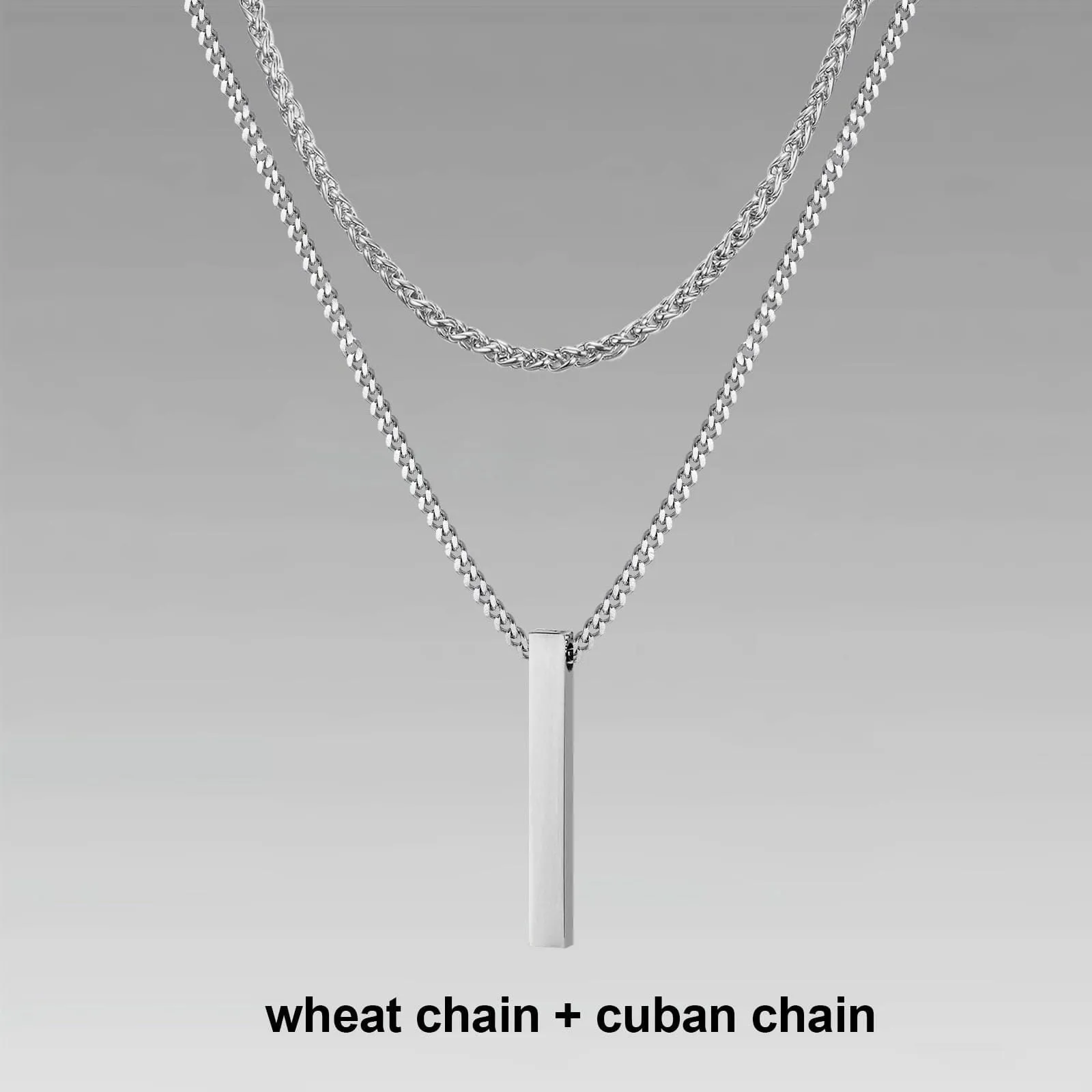 Vertical Bar Layered Necklaces