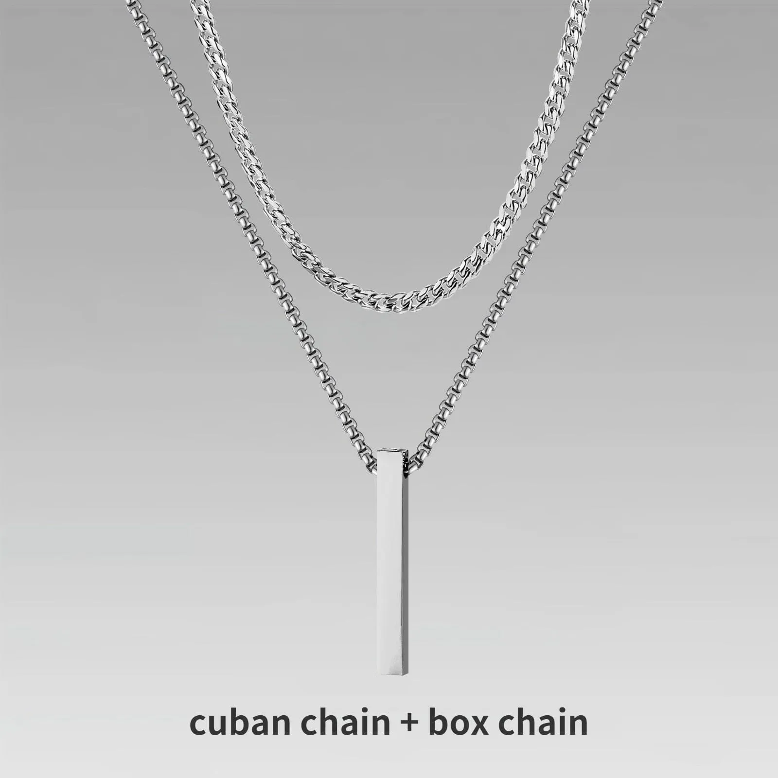 Vertical Bar Layered Necklaces
