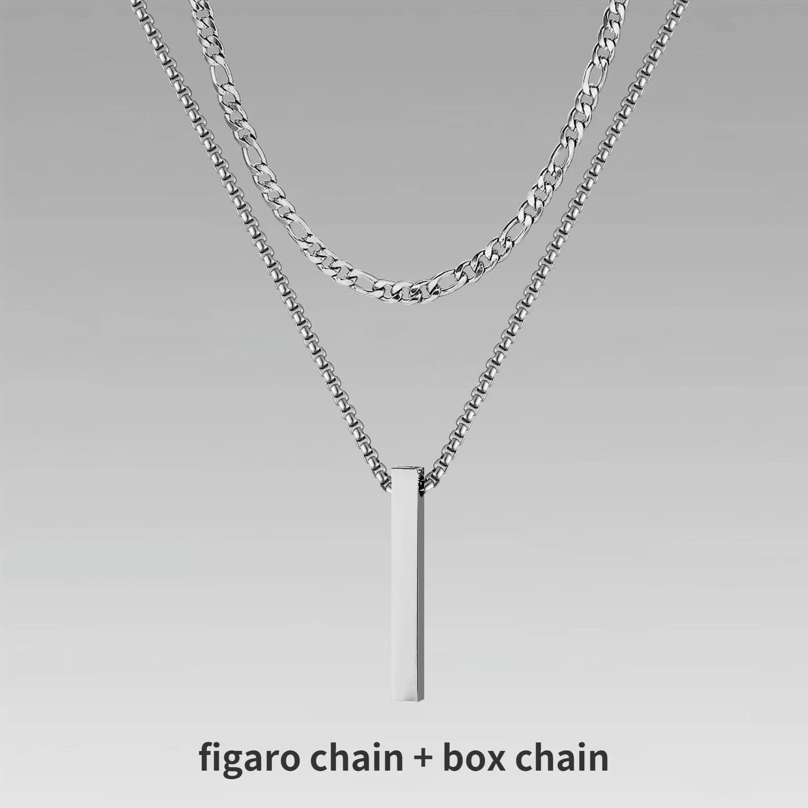 Vertical Bar Layered Necklaces