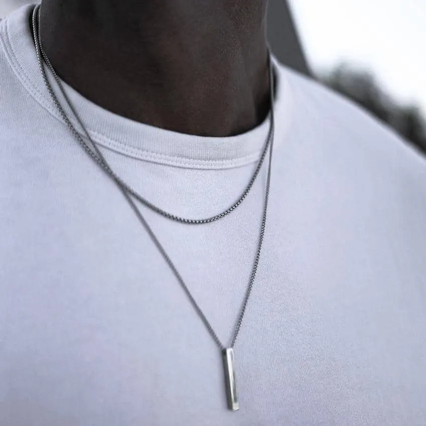 Vertical Bar Layered Necklaces