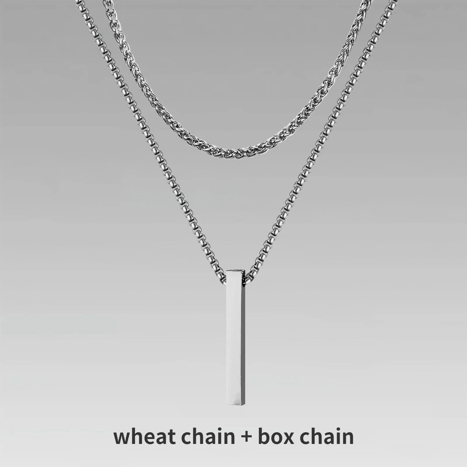 Vertical Bar Layered Necklaces