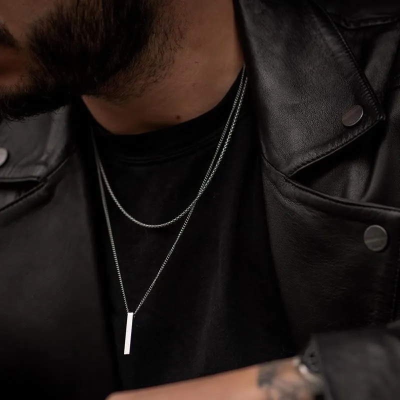 Vertical Bar Layered Necklaces