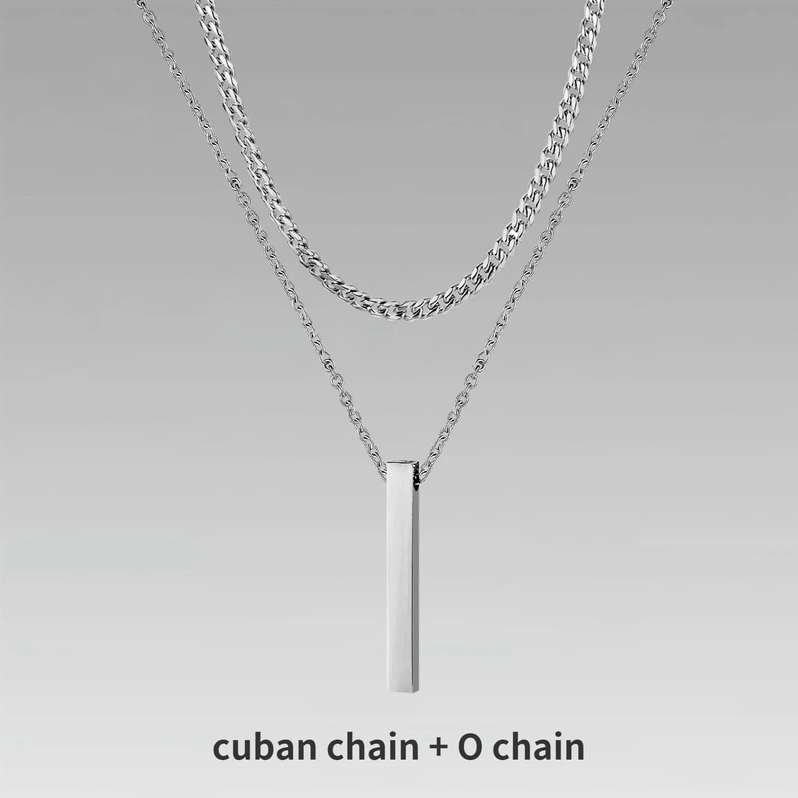 Vertical Bar Layered Necklaces