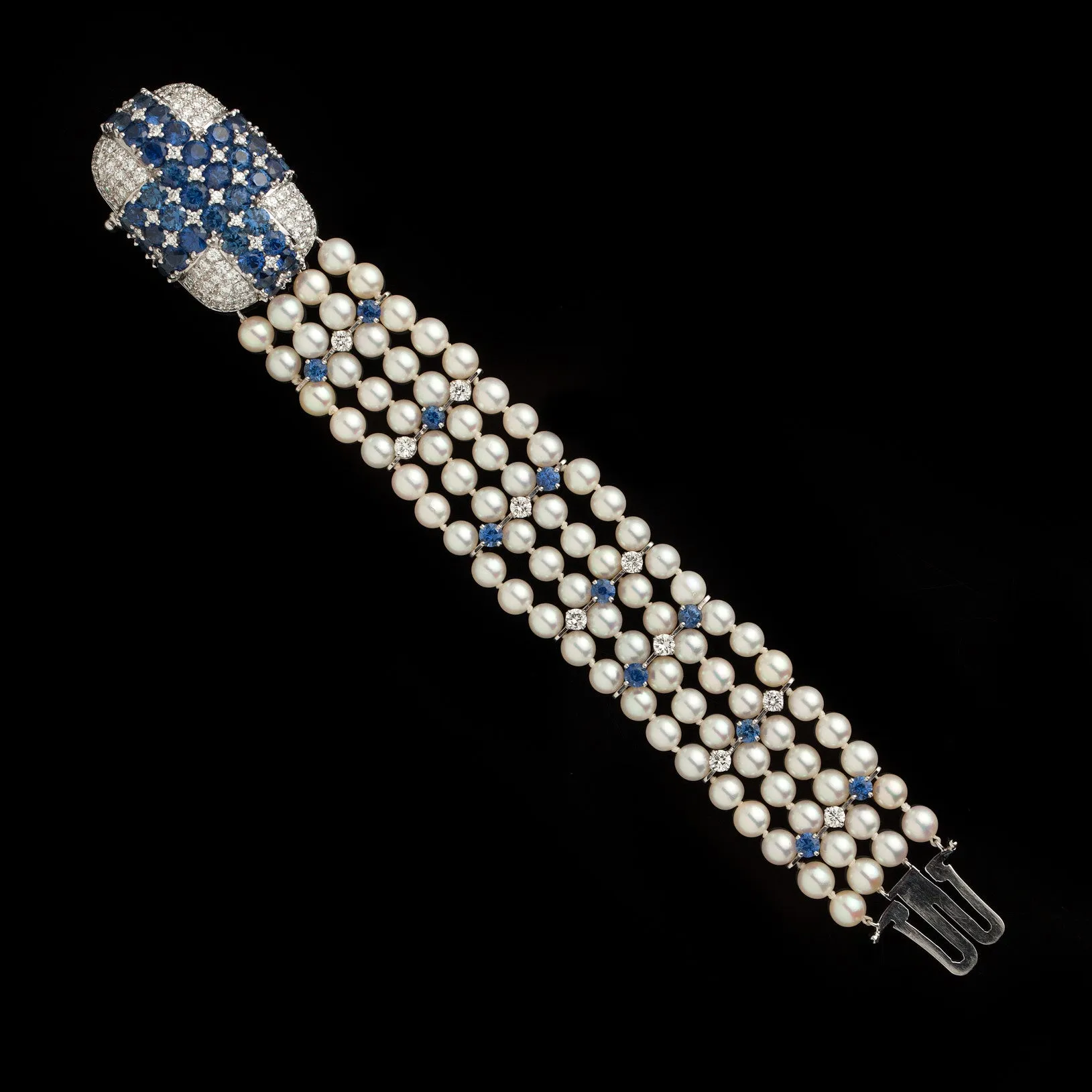 Vintage Ruser Cultured Pearl Bracelet, circa 1960s