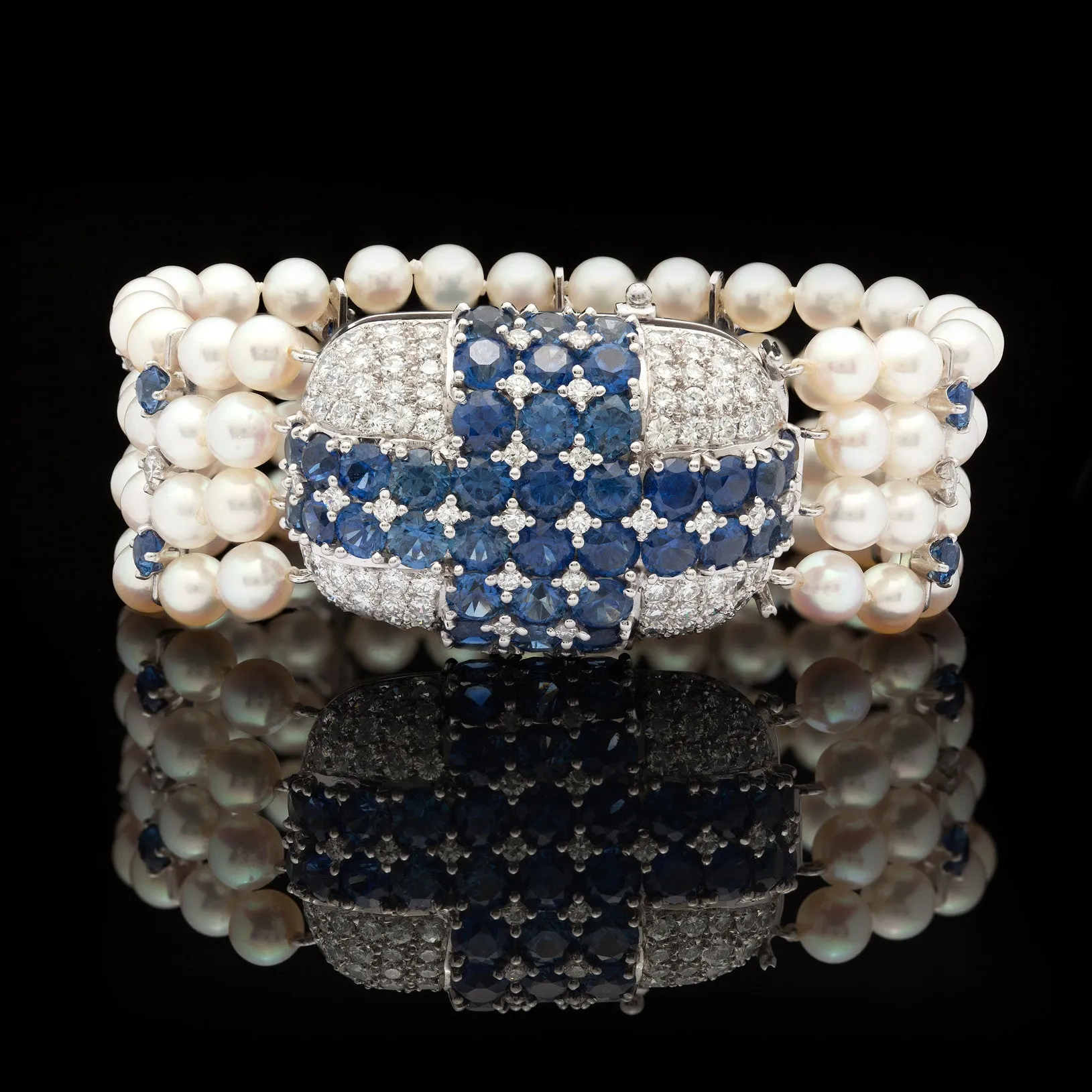 Vintage Ruser Cultured Pearl Bracelet, circa 1960s