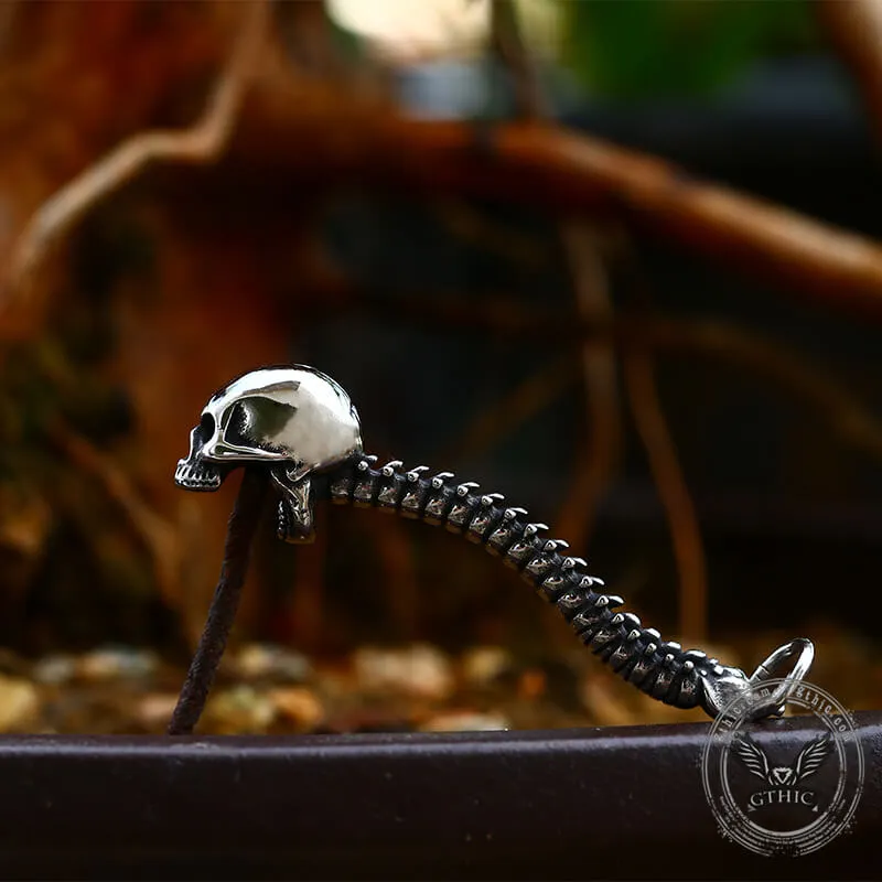 Vintage Vertebrae Skeleton Stainless Steel Bottle Opener Pendant