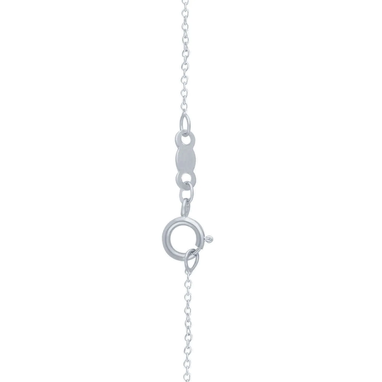 White Gold Diamond and Sapphire Men's Pendant