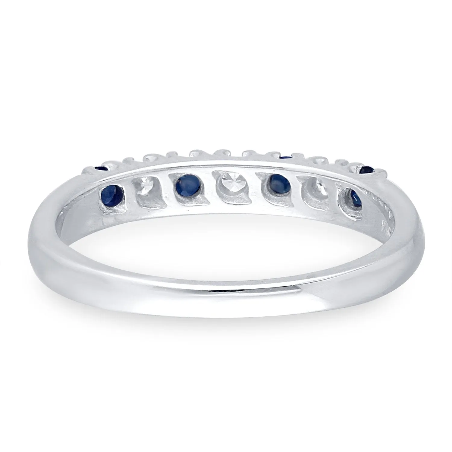 White Gold Sapphire & Diamond Heirloom Ring