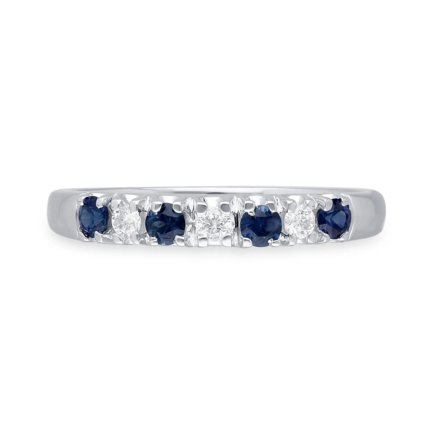 White Gold Sapphire & Diamond Heirloom Ring