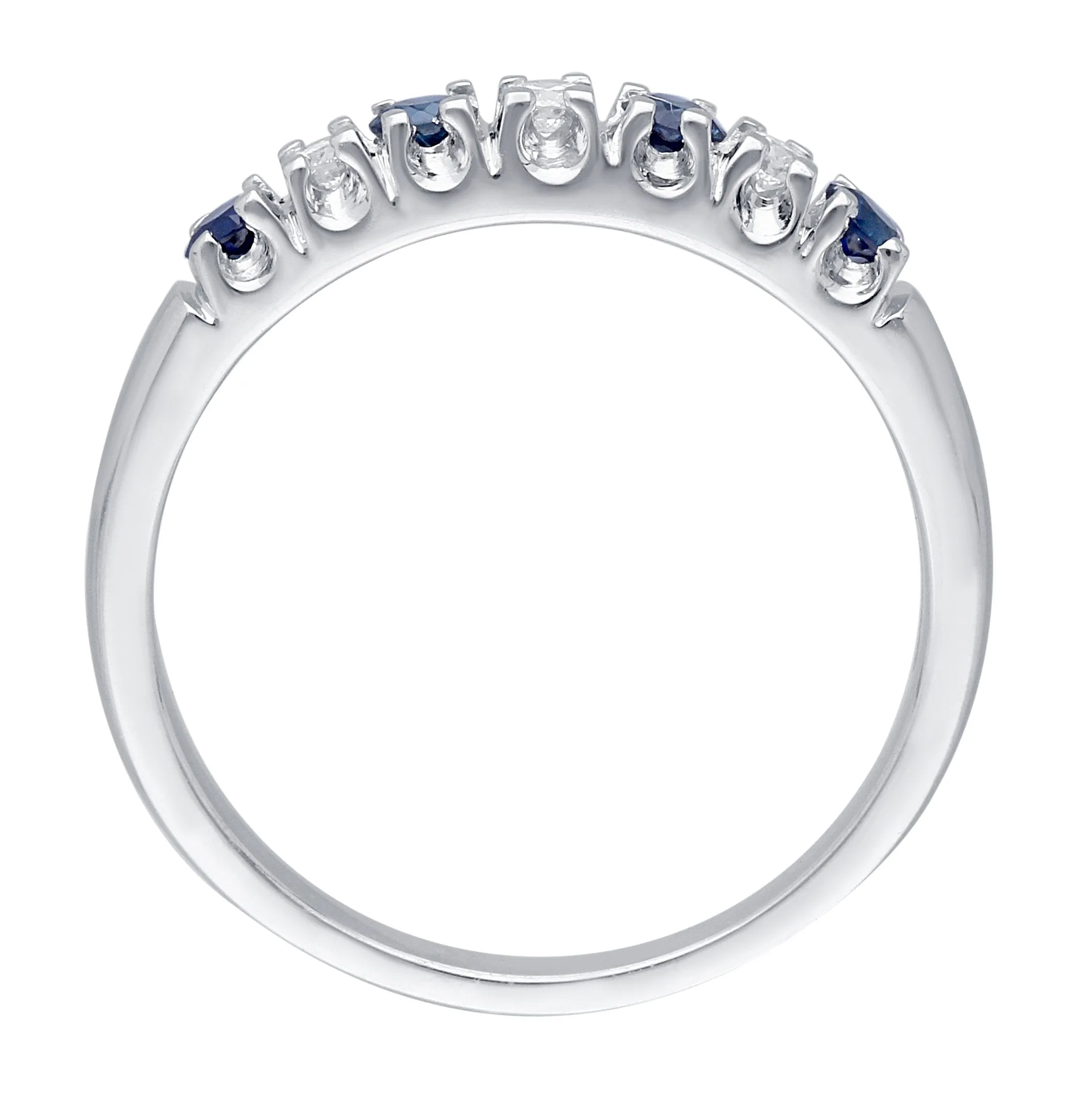 White Gold Sapphire & Diamond Heirloom Ring