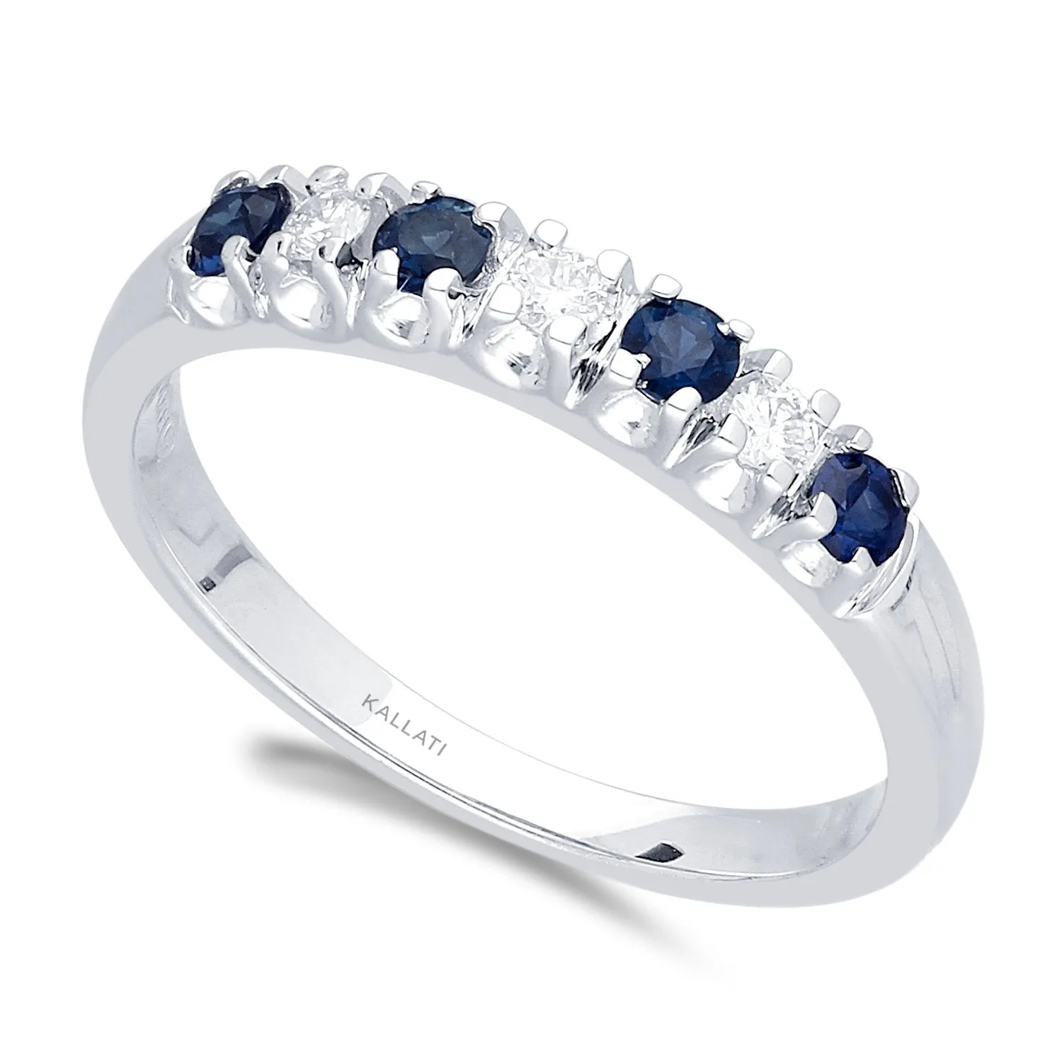 White Gold Sapphire & Diamond Heirloom Ring