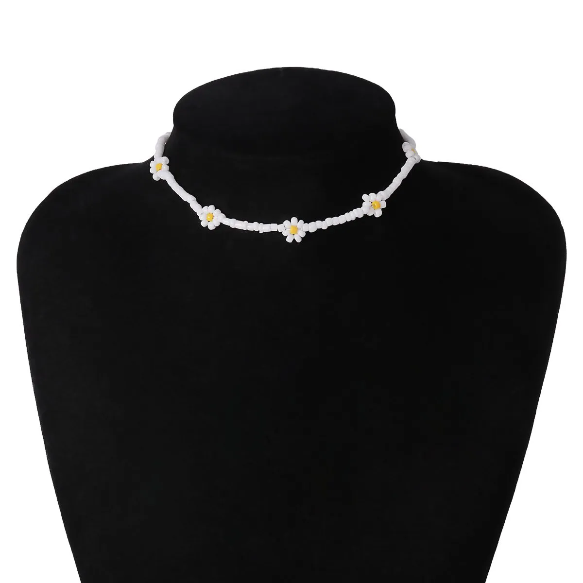 Wholesale colorful pearl flower necklace JDC-NE-KunJ057