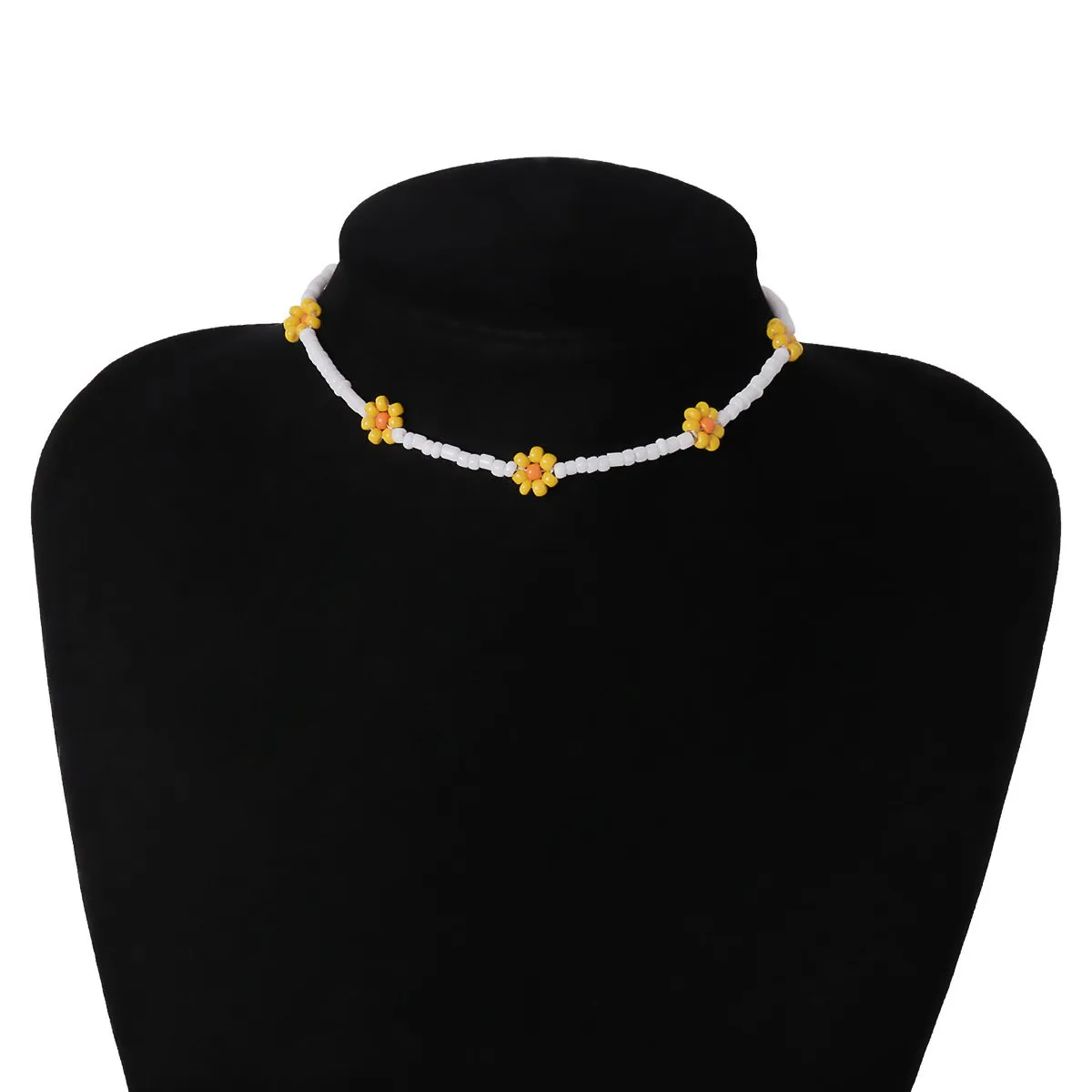 Wholesale colorful pearl flower necklace JDC-NE-KunJ057