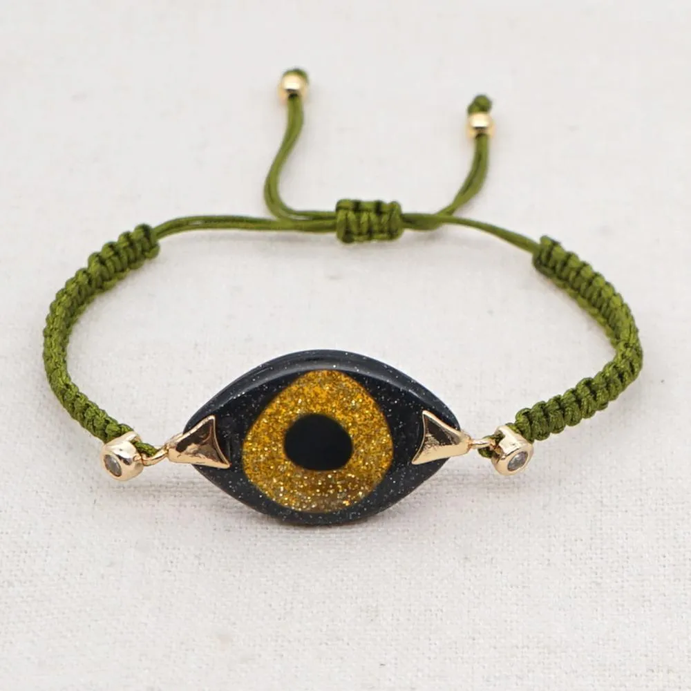 Women Turkish Evil Eye Bohemian Handmade Friendship Braided Rope Bracelets