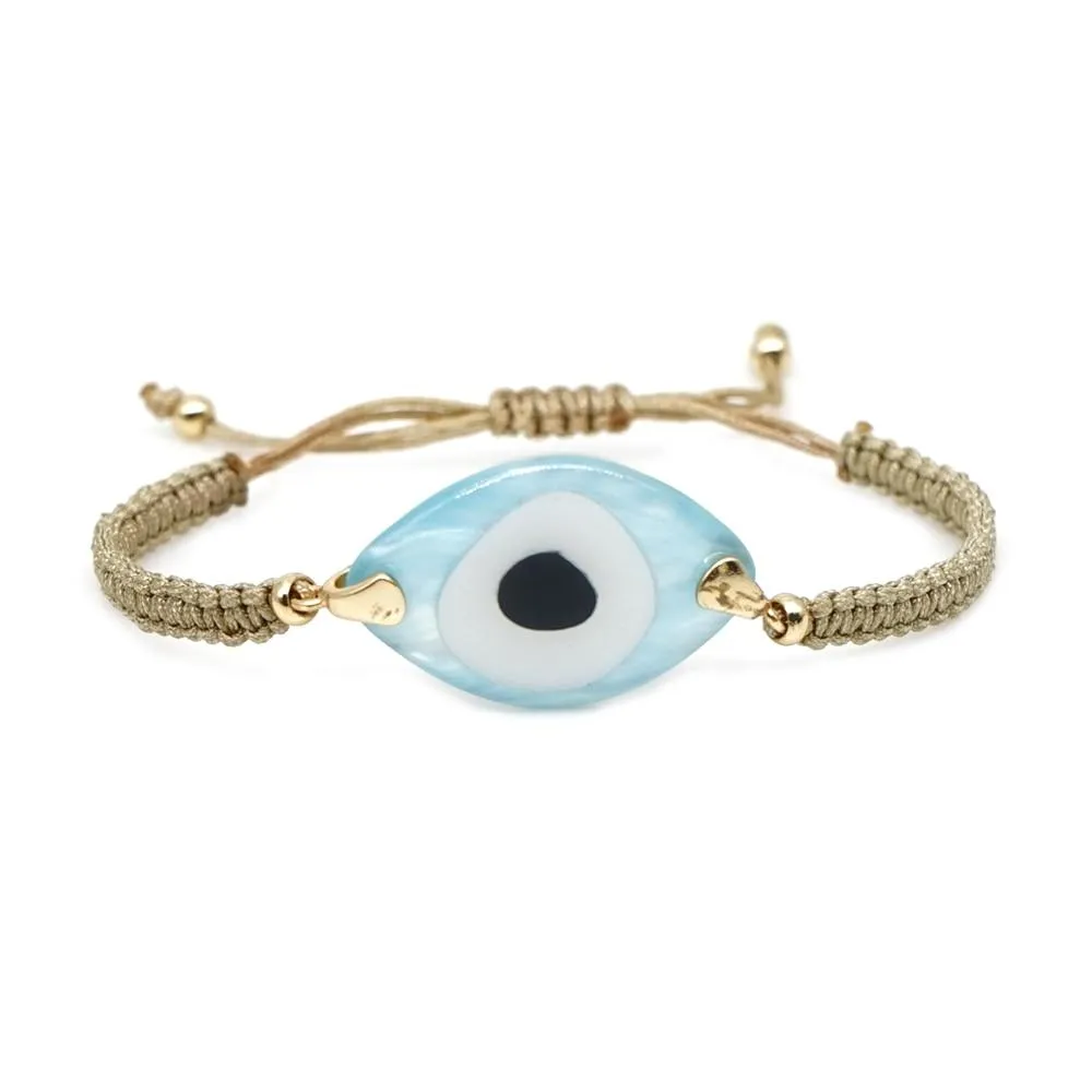 Women Turkish Evil Eye Bohemian Handmade Friendship Braided Rope Bracelets