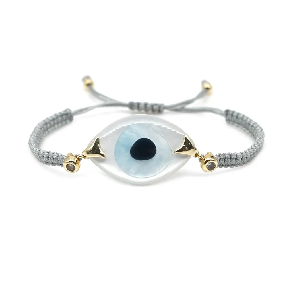 Women Turkish Evil Eye Bohemian Handmade Friendship Braided Rope Bracelets
