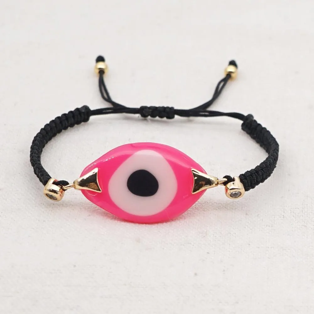 Women Turkish Evil Eye Bohemian Handmade Friendship Braided Rope Bracelets