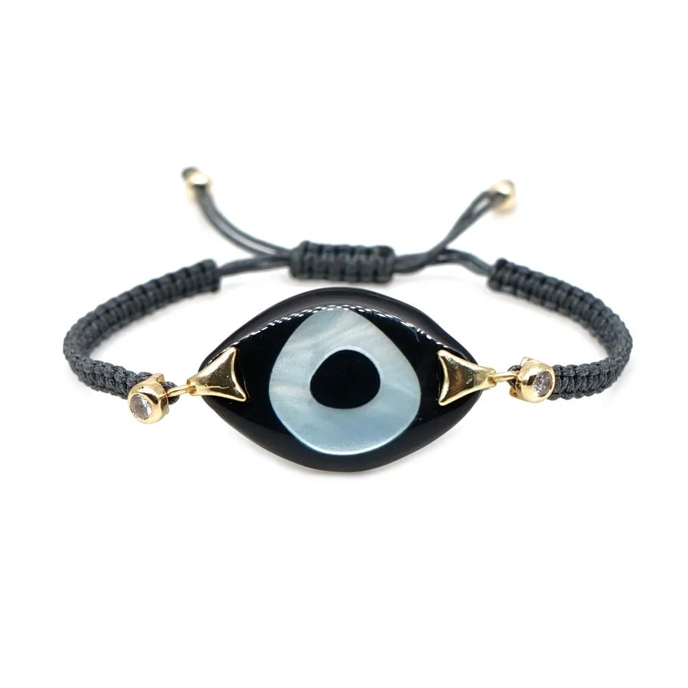 Women Turkish Evil Eye Bohemian Handmade Friendship Braided Rope Bracelets