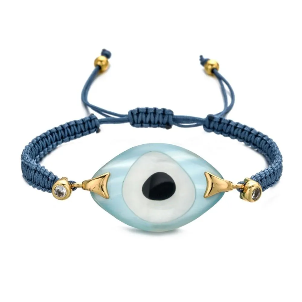 Women Turkish Evil Eye Bohemian Handmade Friendship Braided Rope Bracelets