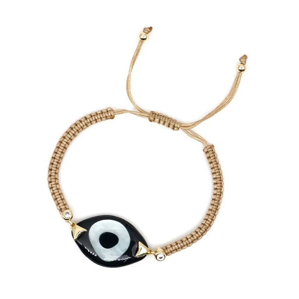 Women Turkish Evil Eye Bohemian Handmade Friendship Braided Rope Bracelets